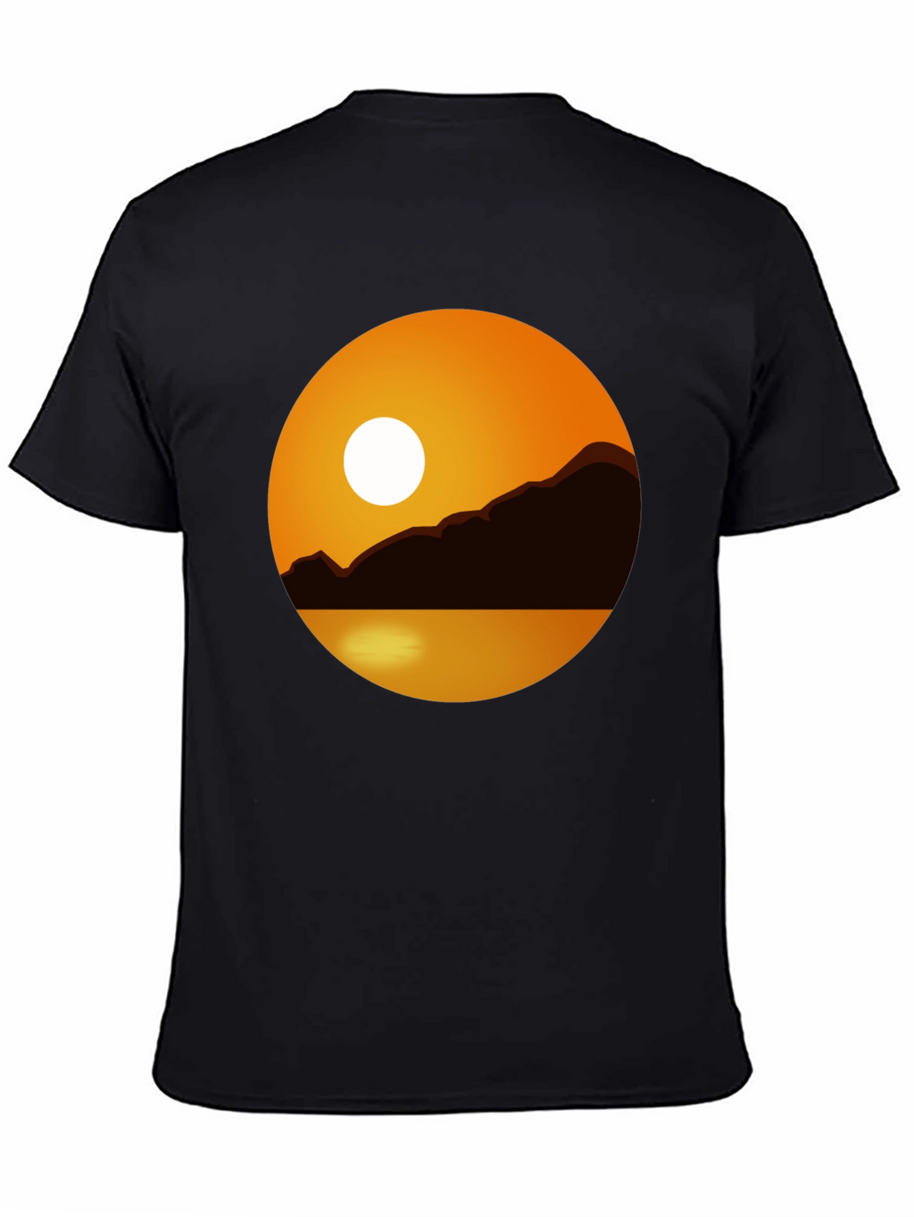 Sunset Graphic Tee - Black