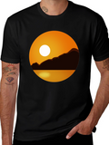 Sunset Graphic Tee - Black