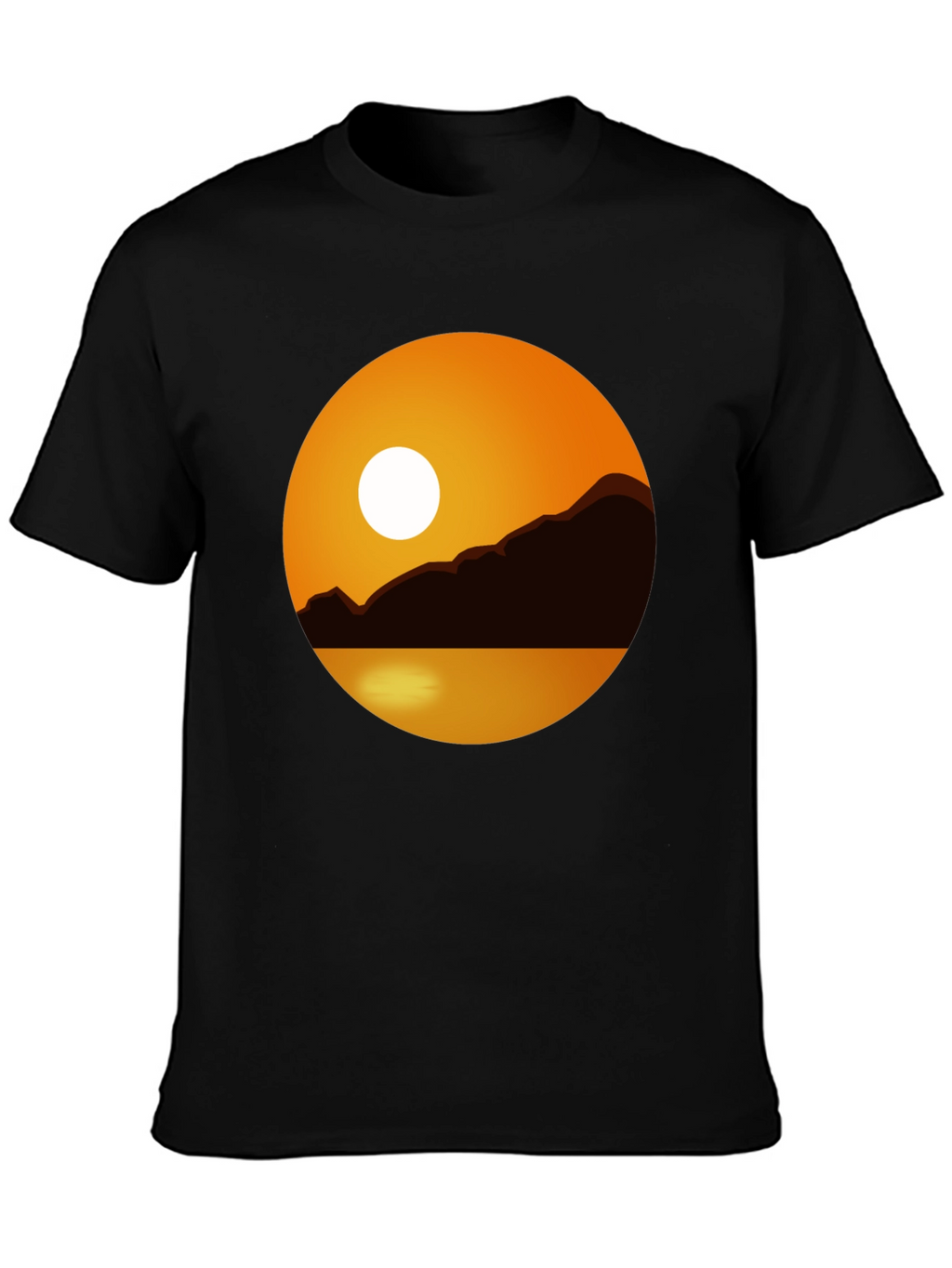 Sunset Graphic Tee - Black