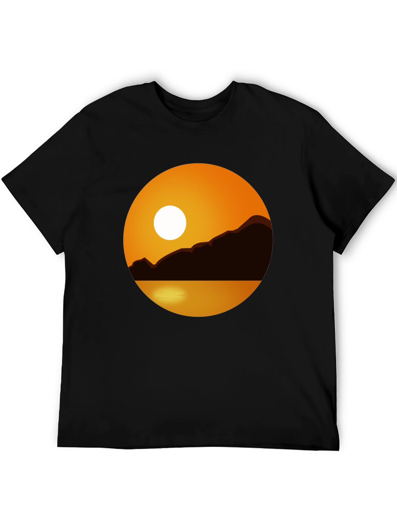Sunset Graphic Tee - Black
