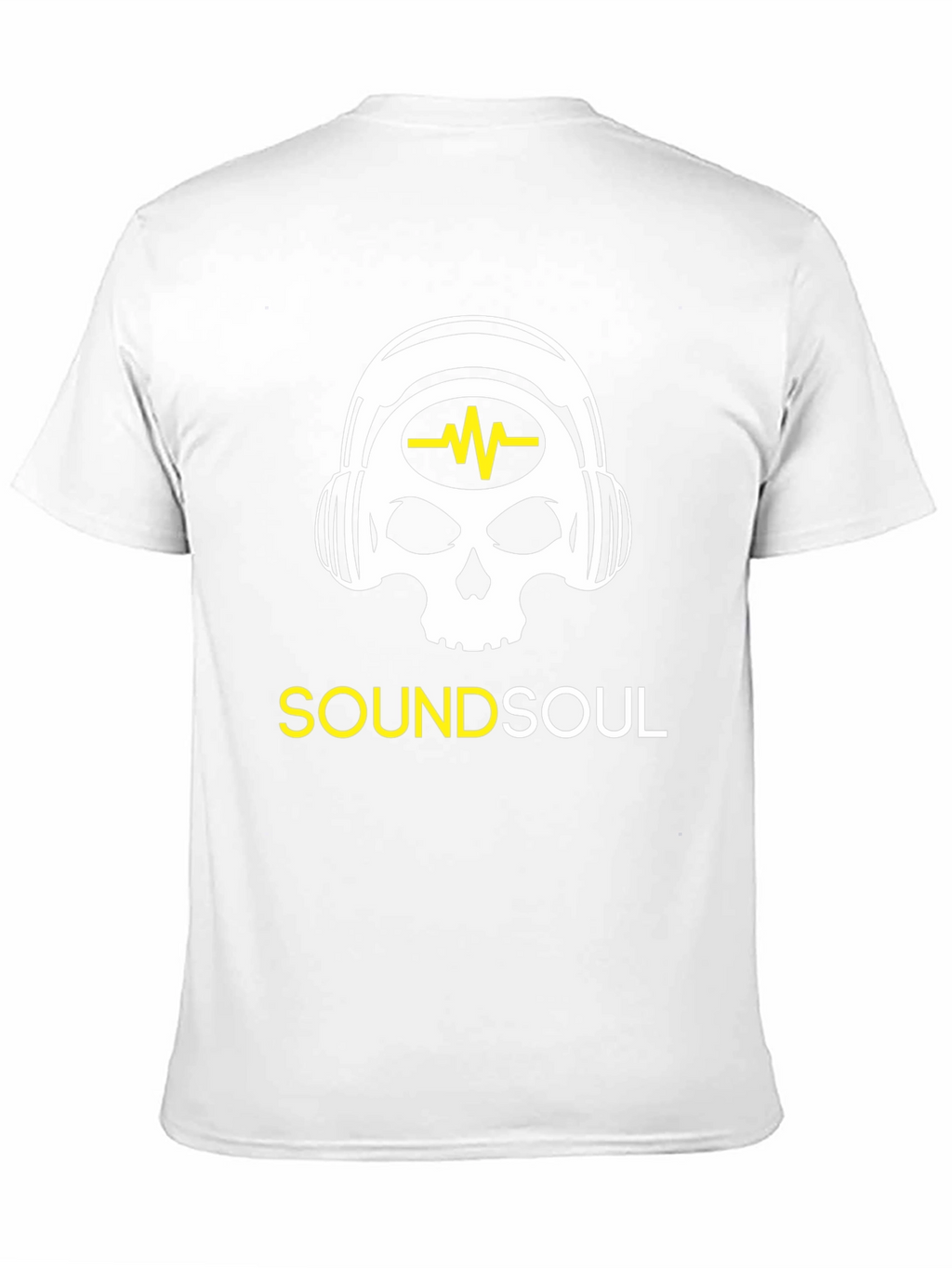 Sound Soul Black T-Shirt - Skull Headphone Design
