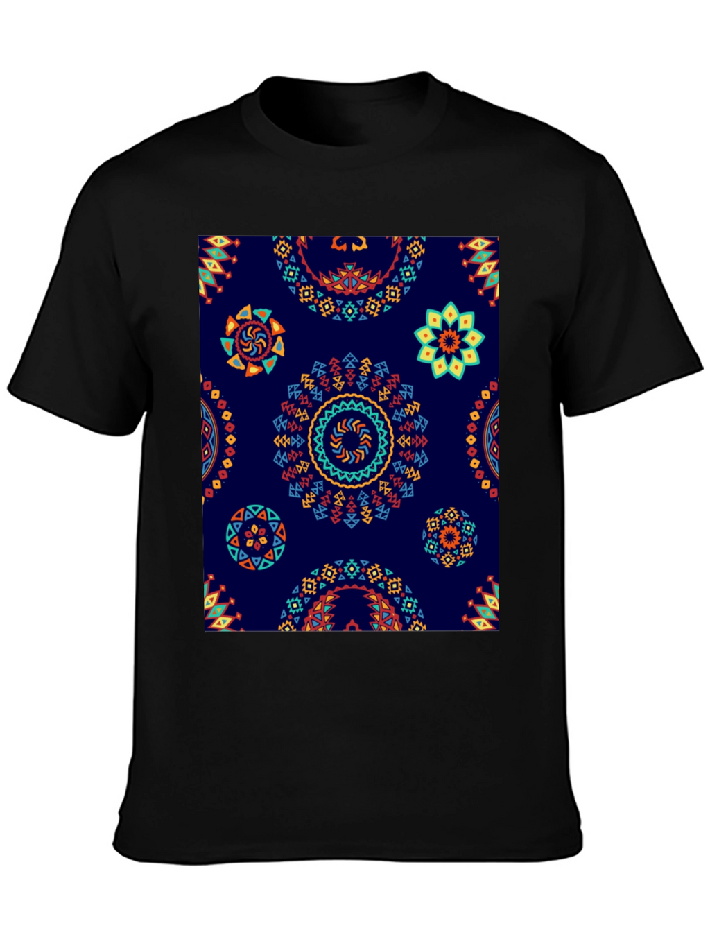 Aztec Mandala Print T-Shirt