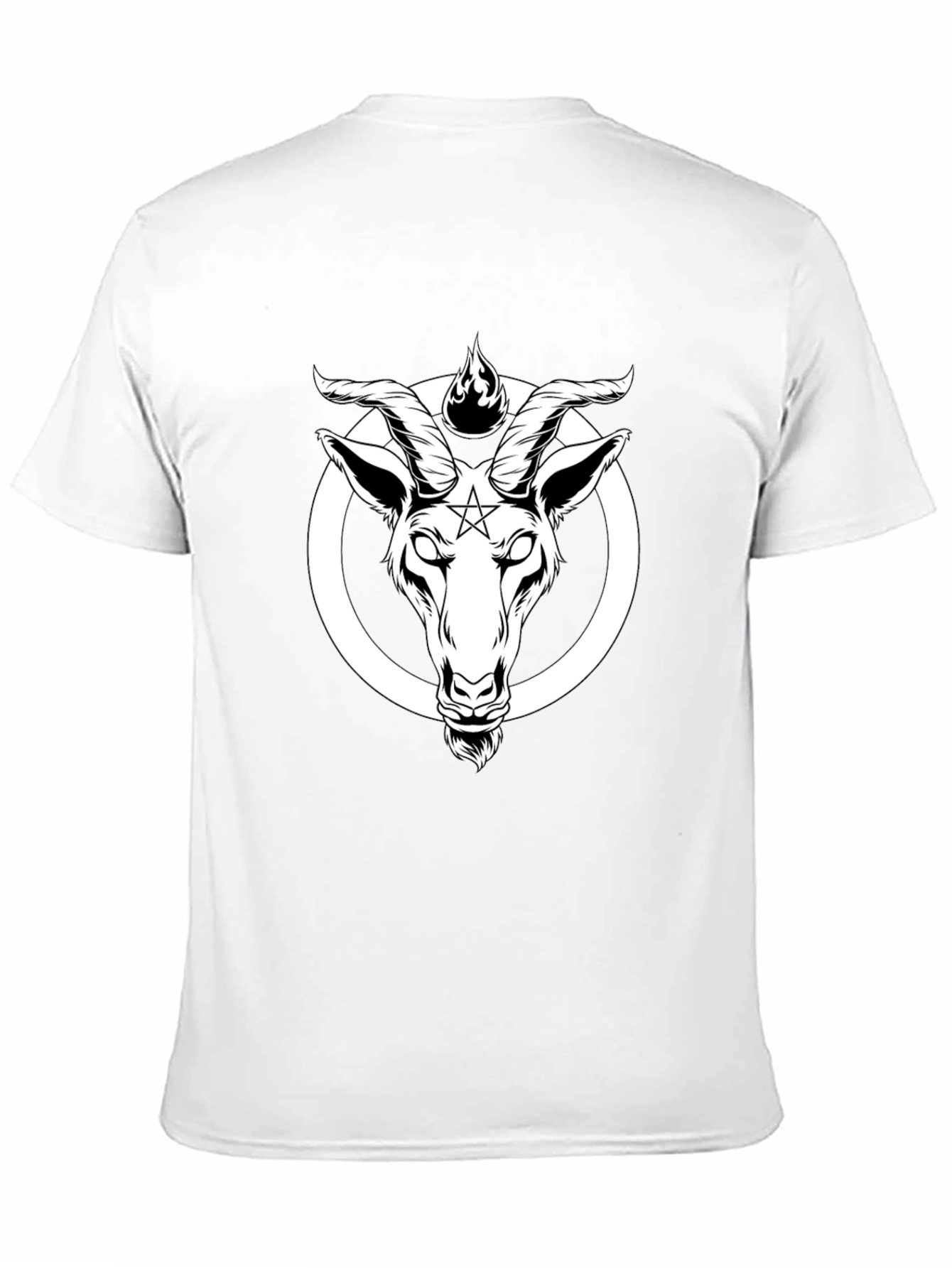 Baphomet Goat Head T-Shirt - Occult Satanic Tee
