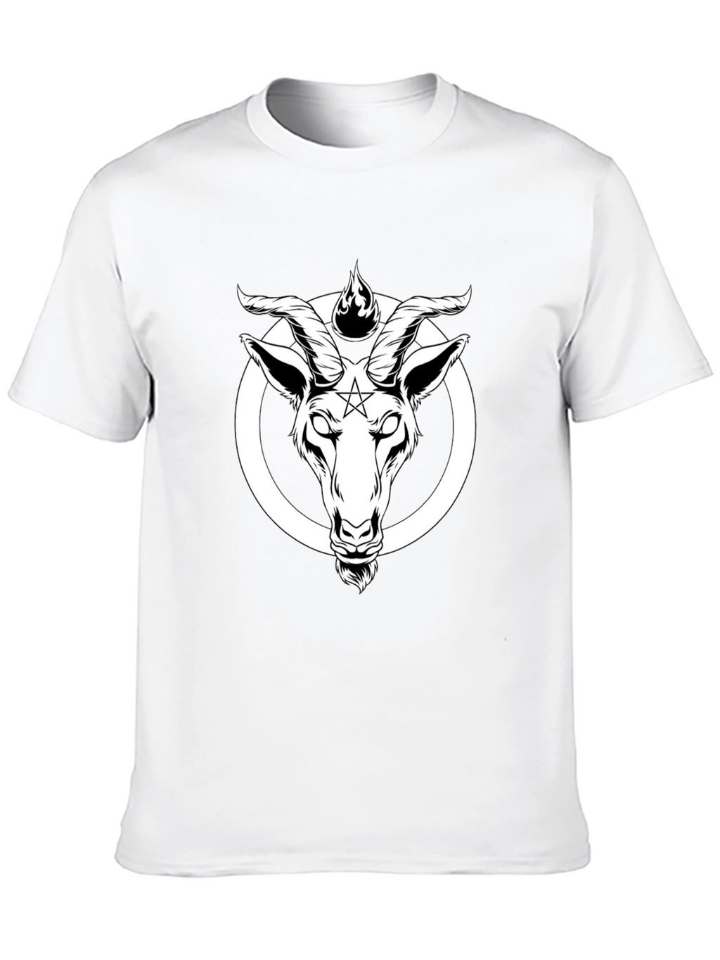 Baphomet Goat Head T-Shirt - Occult Satanic Tee