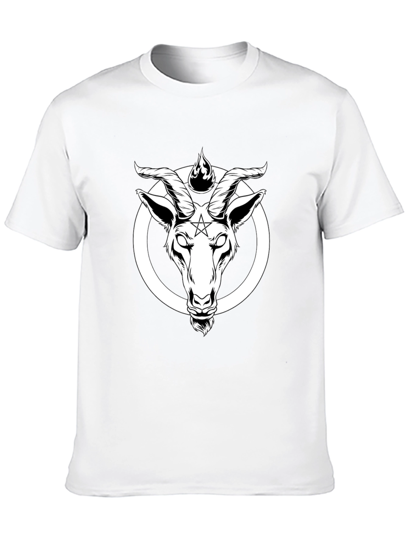 Baphomet Goat Head T-Shirt - Occult Satanic Tee