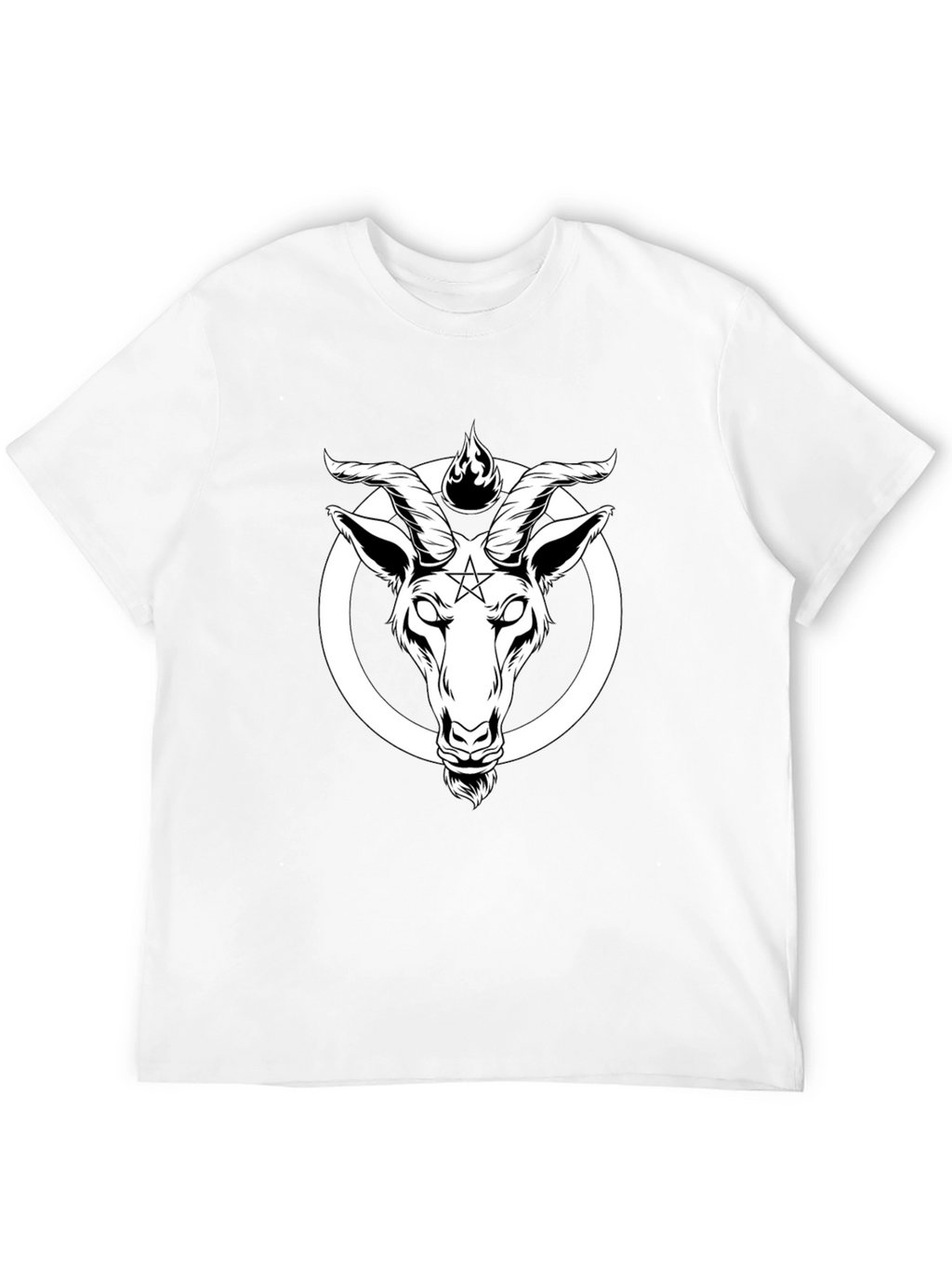 Baphomet Goat Head T-Shirt - Occult Satanic Tee