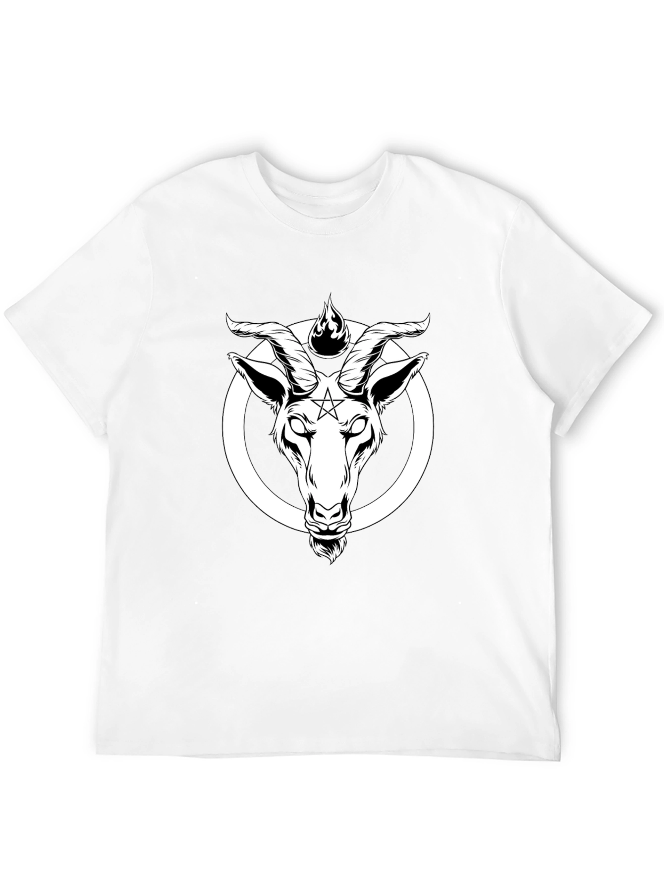 Baphomet Goat Head T-Shirt - Occult Satanic Tee