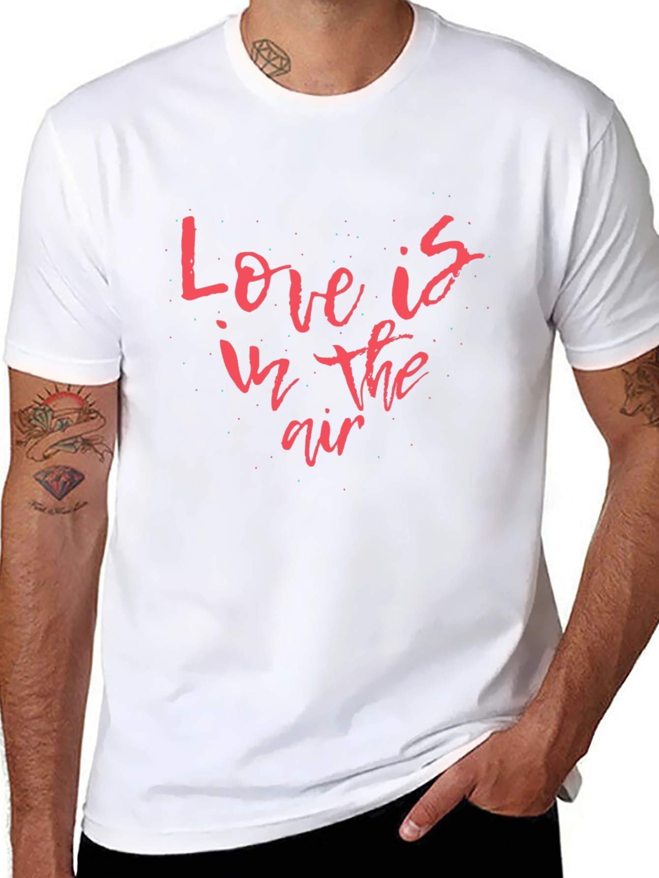 Love is in the Air Black Graphic Tee