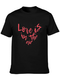 Love is in the Air Black Graphic Tee