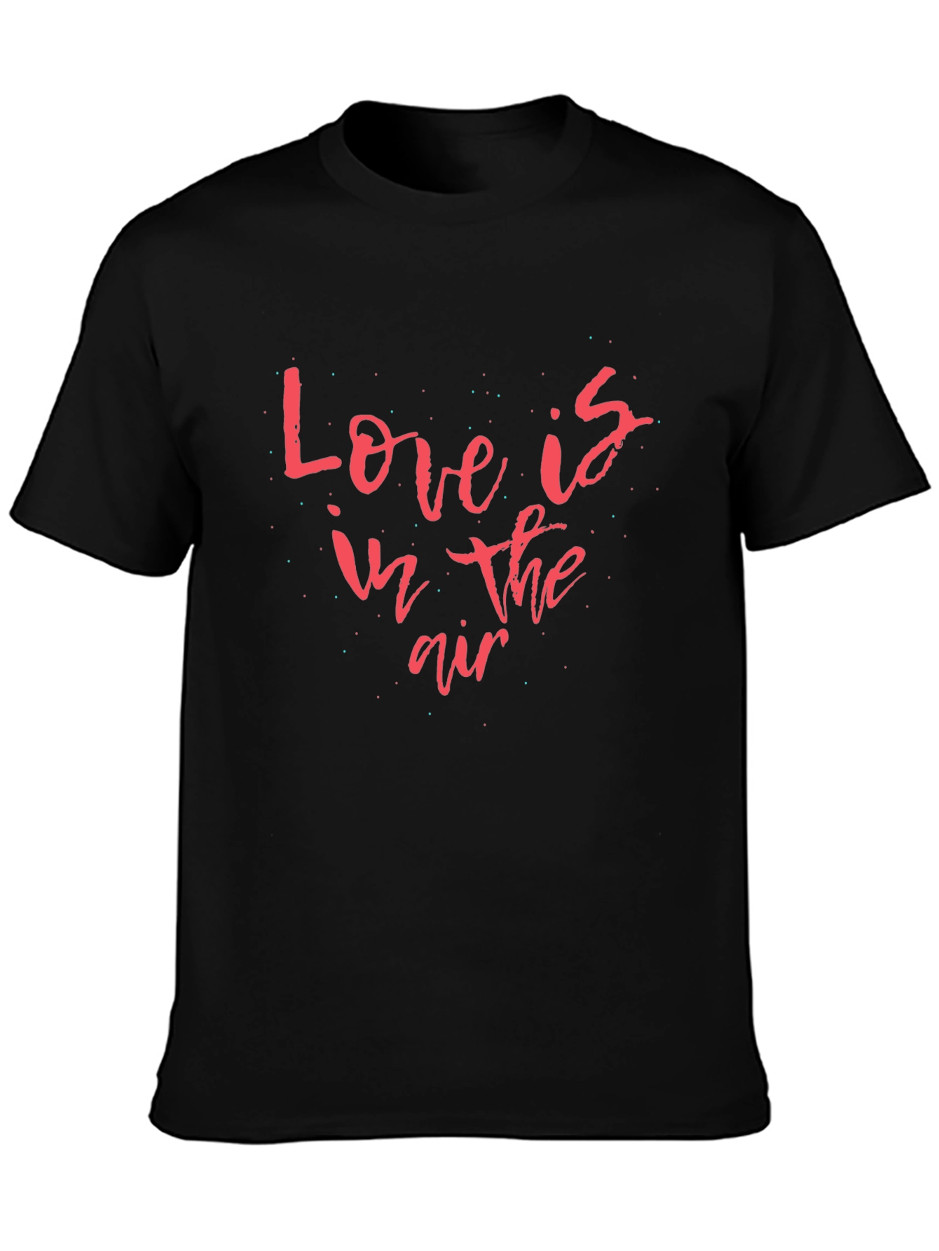 Love is in the Air Black Graphic Tee