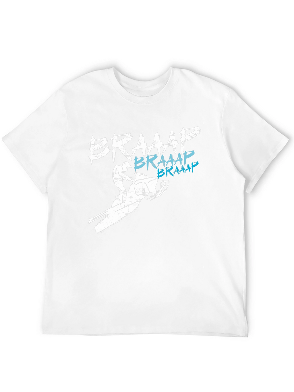 Braaap Snowmobile T-Shirt - Black Graphic Tee
