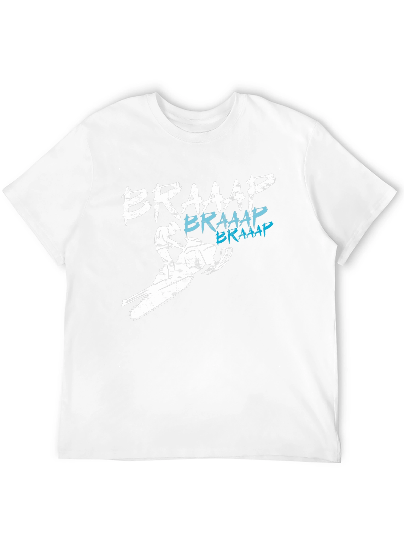 Braaap Snowmobile T-Shirt - Black Graphic Tee
