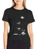 Abstract Black Graphic Tee