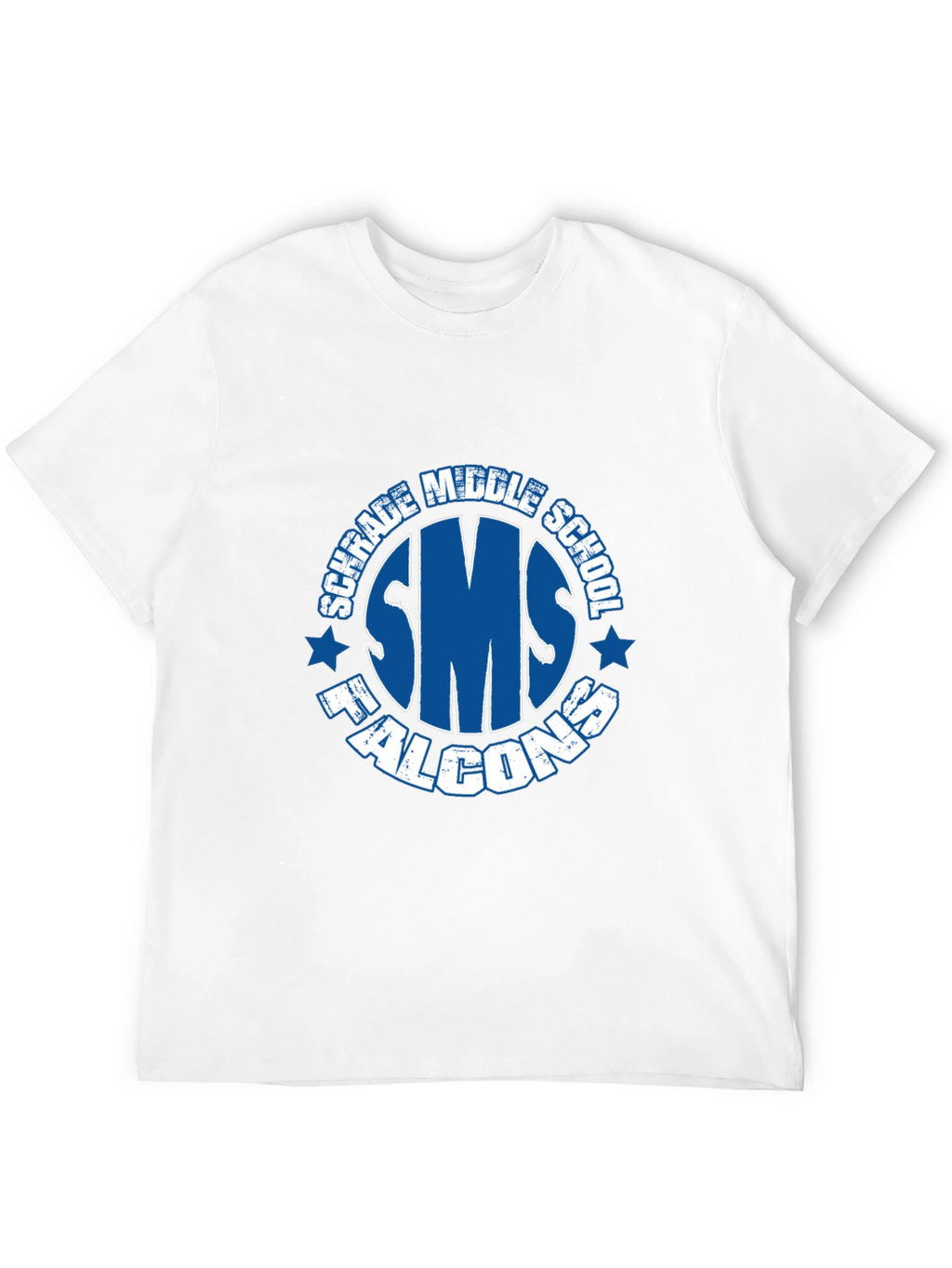 Schrade Middle School SMS Falcons Black T-Shirt