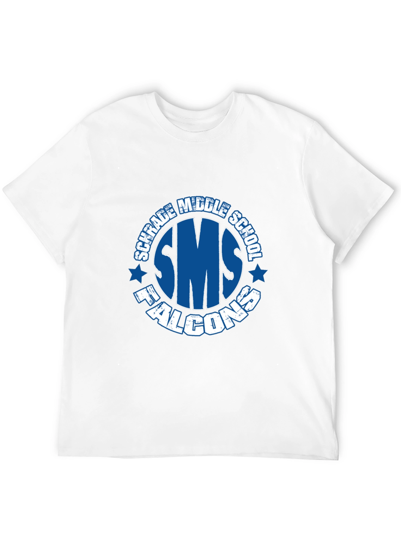 Schrade Middle School SMS Falcons Black T-Shirt