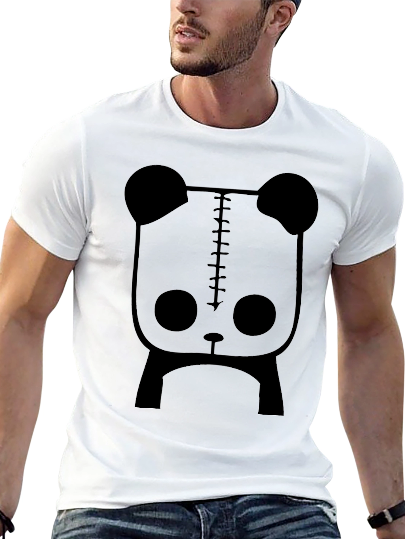 Gothic Panda T-Shirt - Unique Graphic Tee