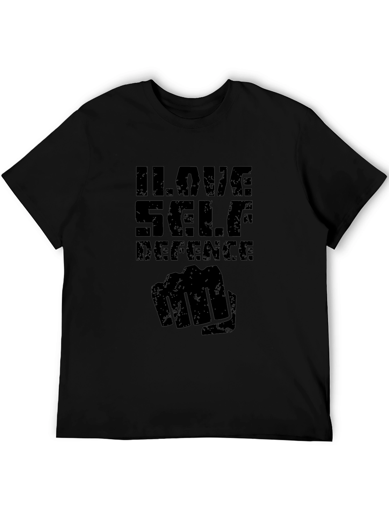 I Love Self Defence Graphic Tee - Black