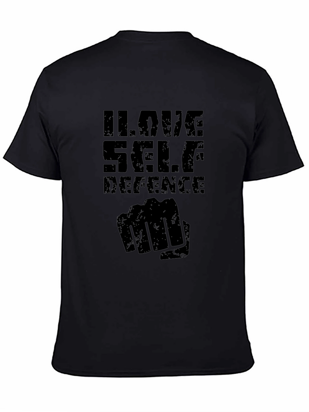 I Love Self Defence Graphic Tee - Black