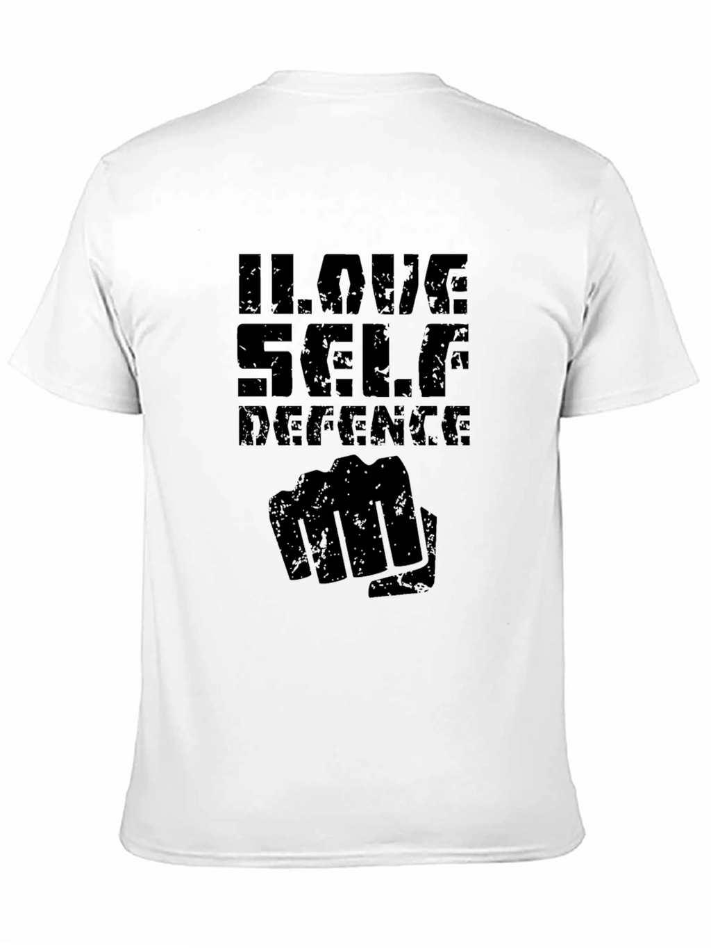 I Love Self Defence Graphic Tee - Black