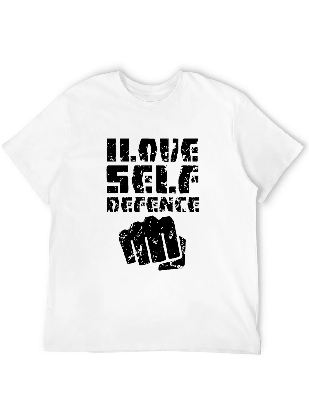 I Love Self Defence Graphic Tee - Black