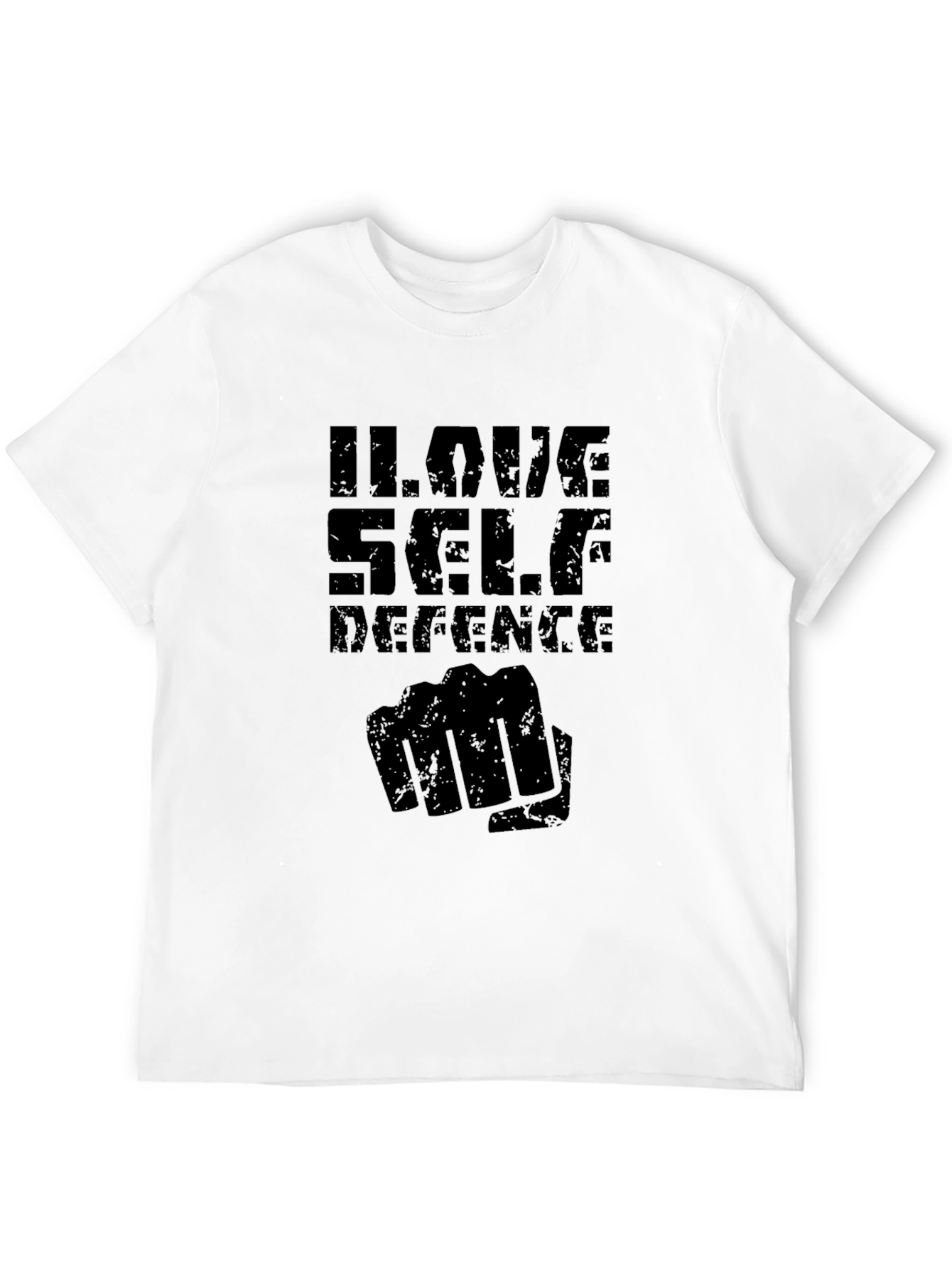 I Love Self Defence Graphic Tee - Black