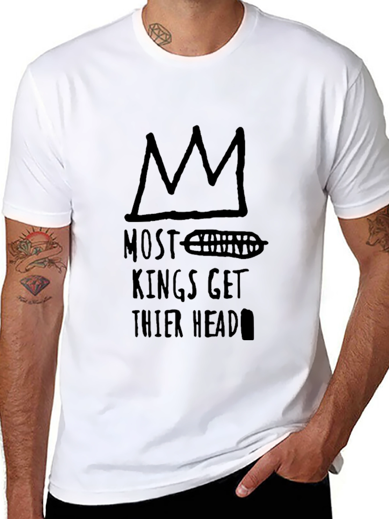 Most Kings Basquiat Inspired Graphic T-Shirt