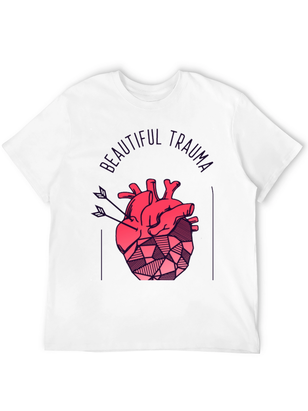 Beautiful Trauma Heart Graphic T-Shirt