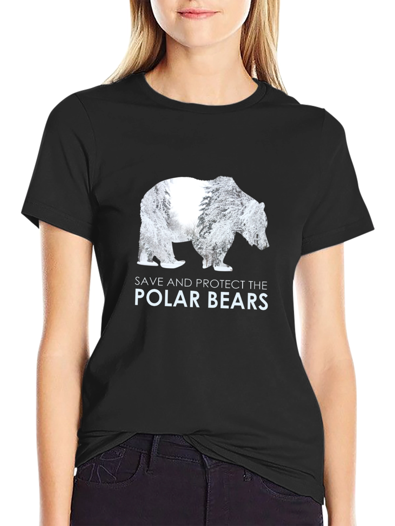 Save Polar Bears Graphic T-Shirt