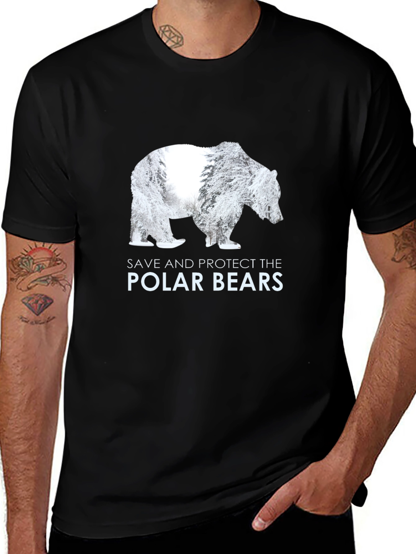 Save Polar Bears Graphic T-Shirt