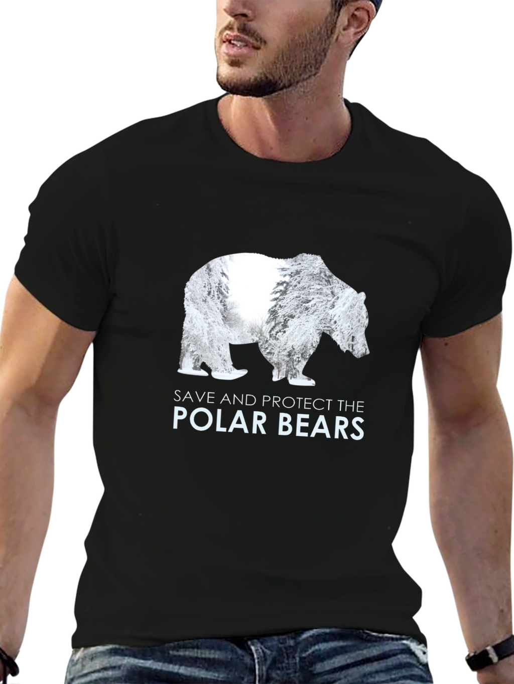 Save Polar Bears Graphic T-Shirt