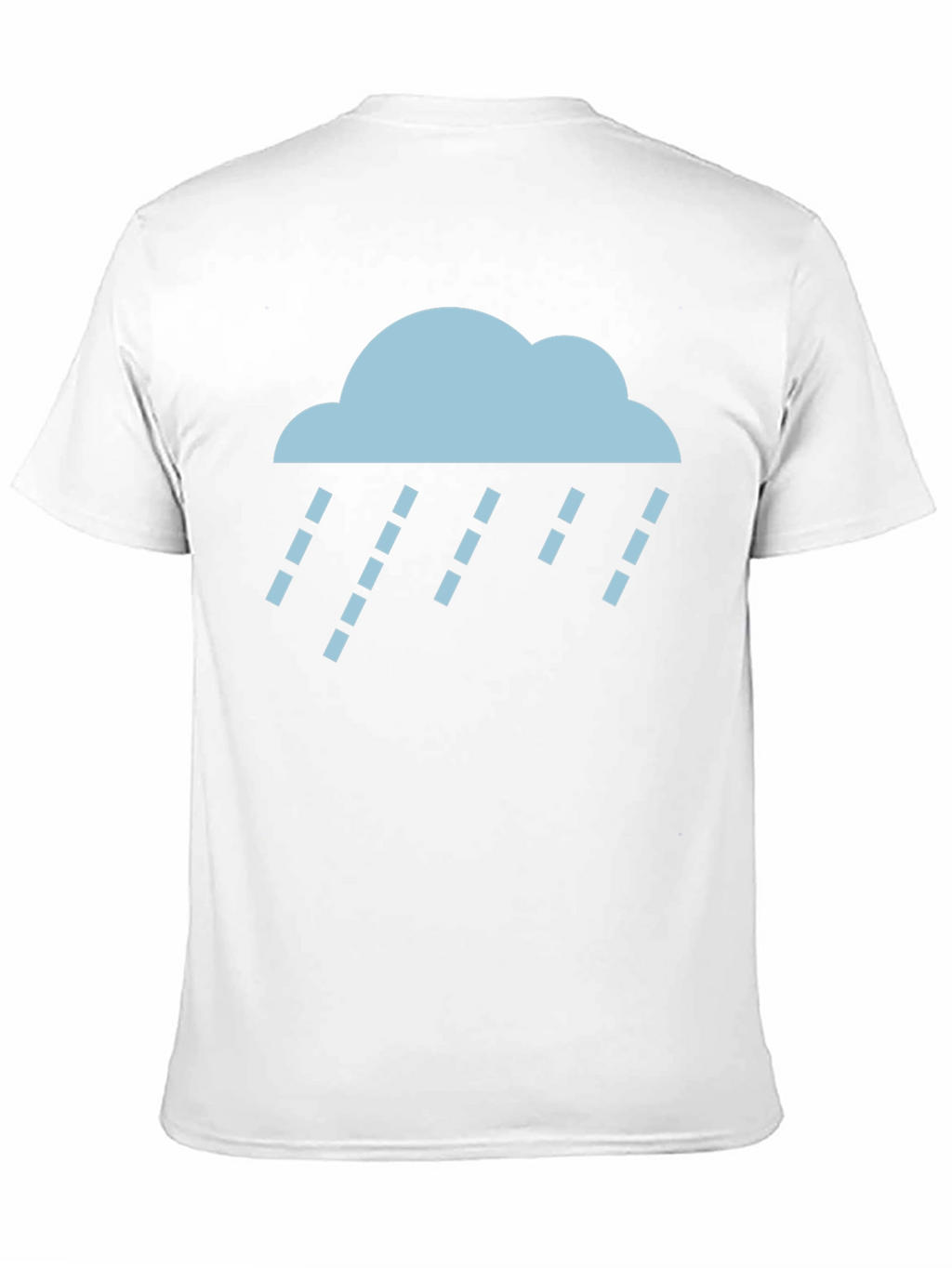 Rain Cloud Graphic Tee - Soft Black Cotton T-Shirt
