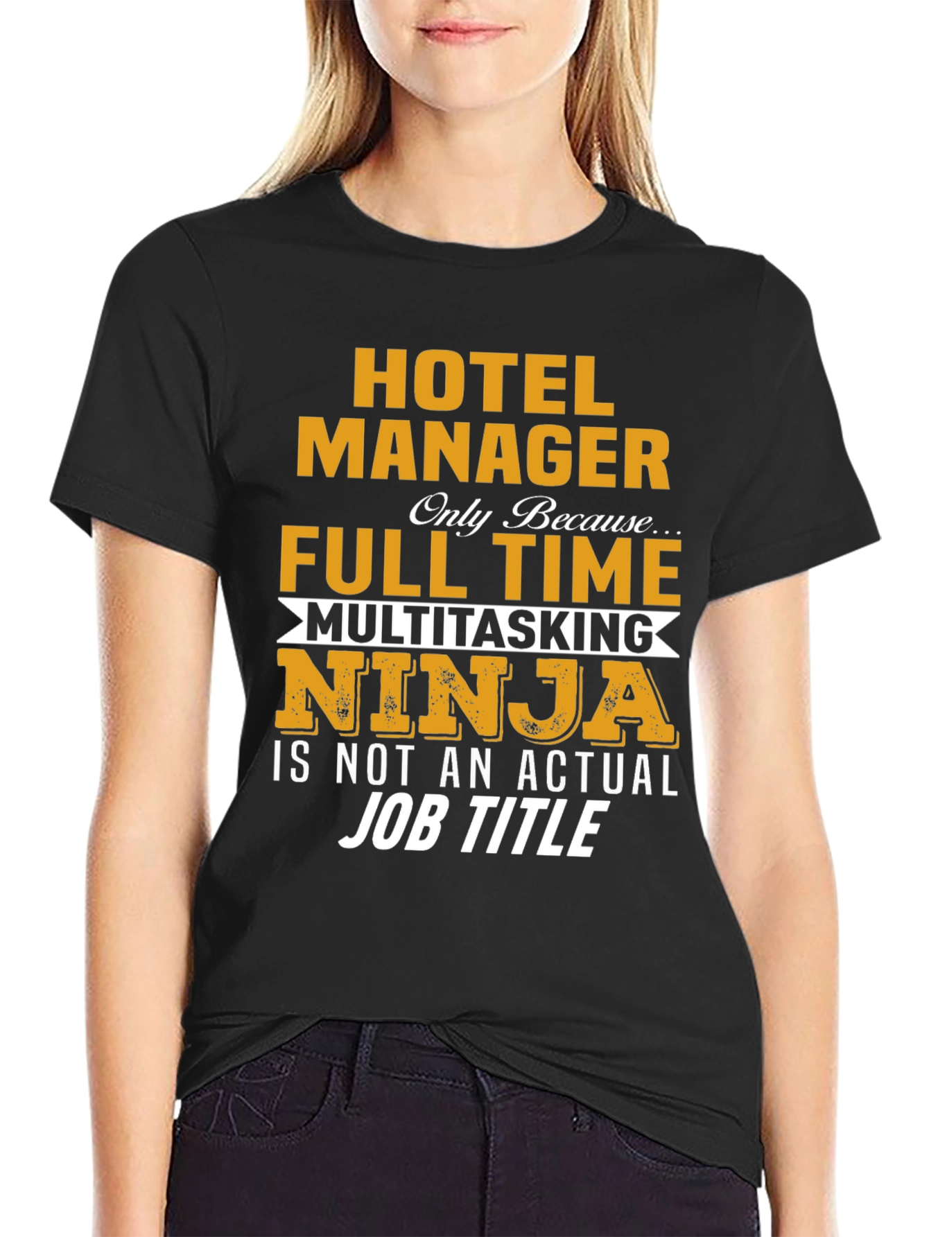 Hotel Manager Multitasking Ninja Graphic T-Shirt