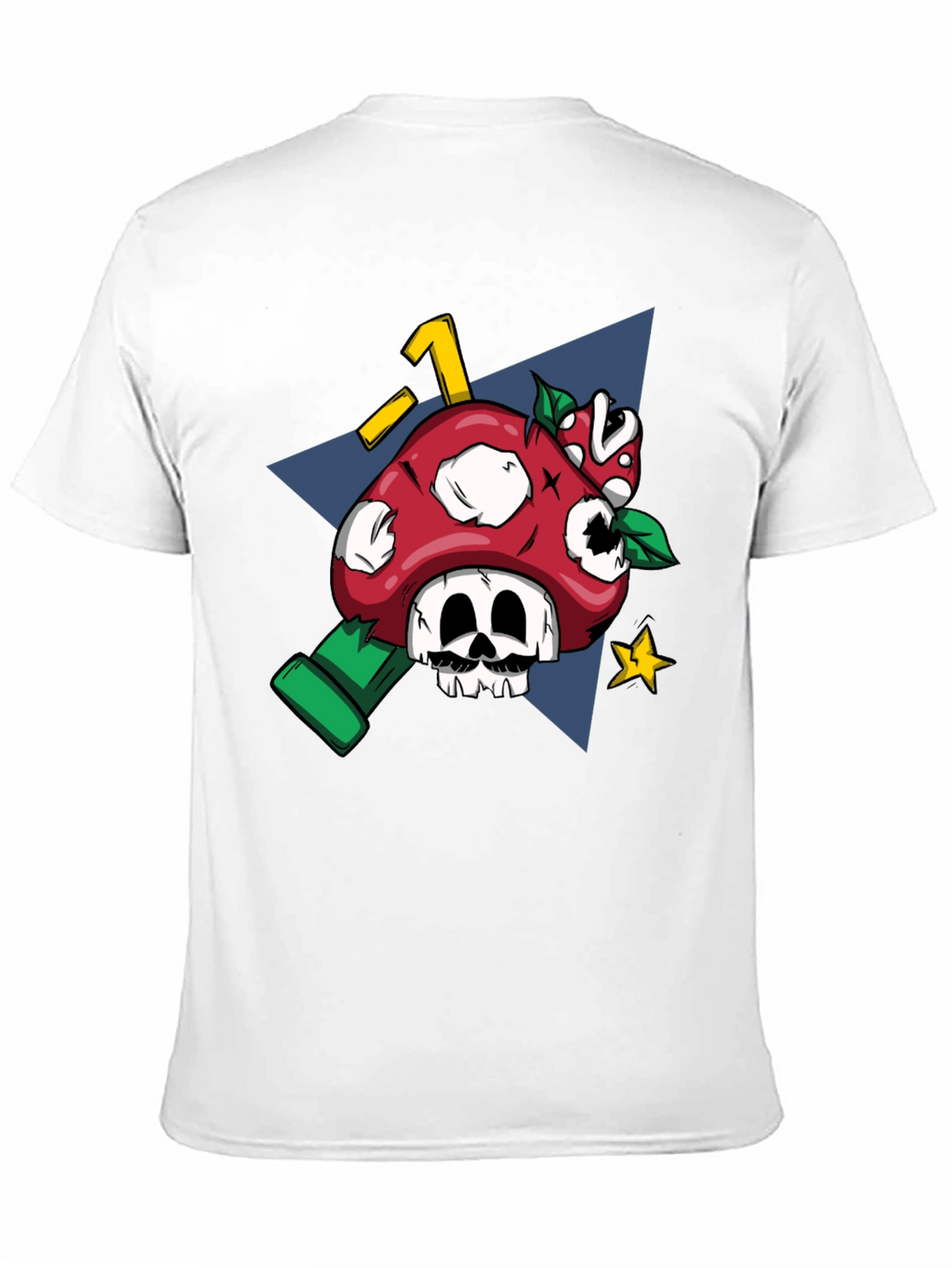 Mario Mushroom Skull Graphic Tee