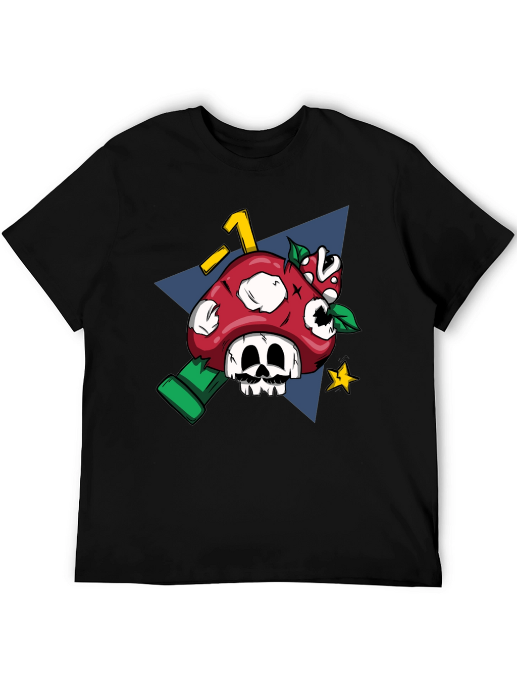 Mario Mushroom Skull Graphic Tee