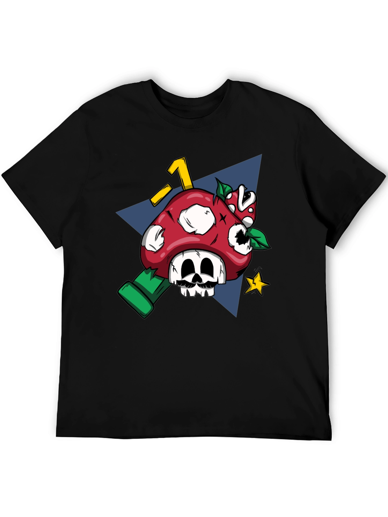 Mario Mushroom Skull Graphic Tee