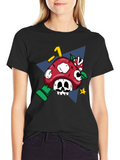 Mario Mushroom Skull Graphic Tee