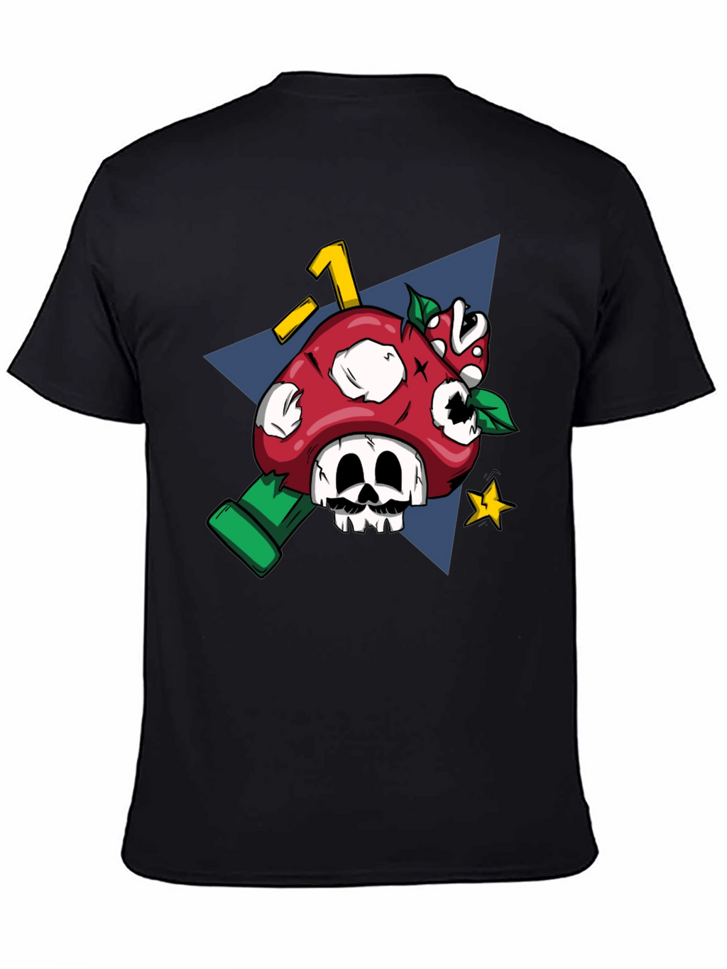 Mario Mushroom Skull Graphic Tee