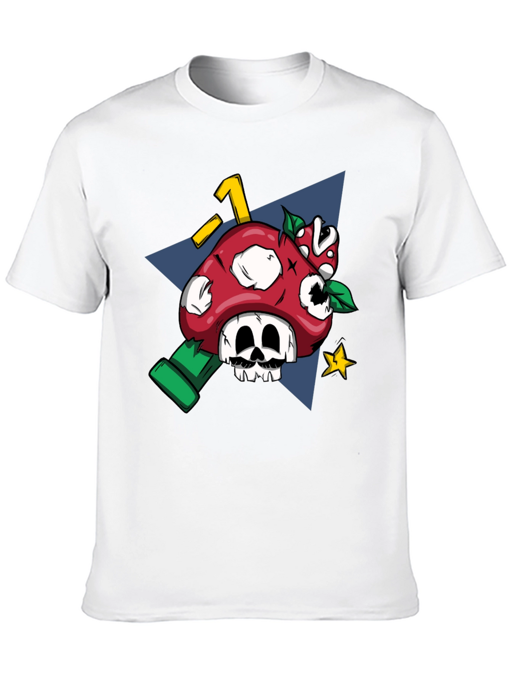 Mario Mushroom Skull Graphic Tee