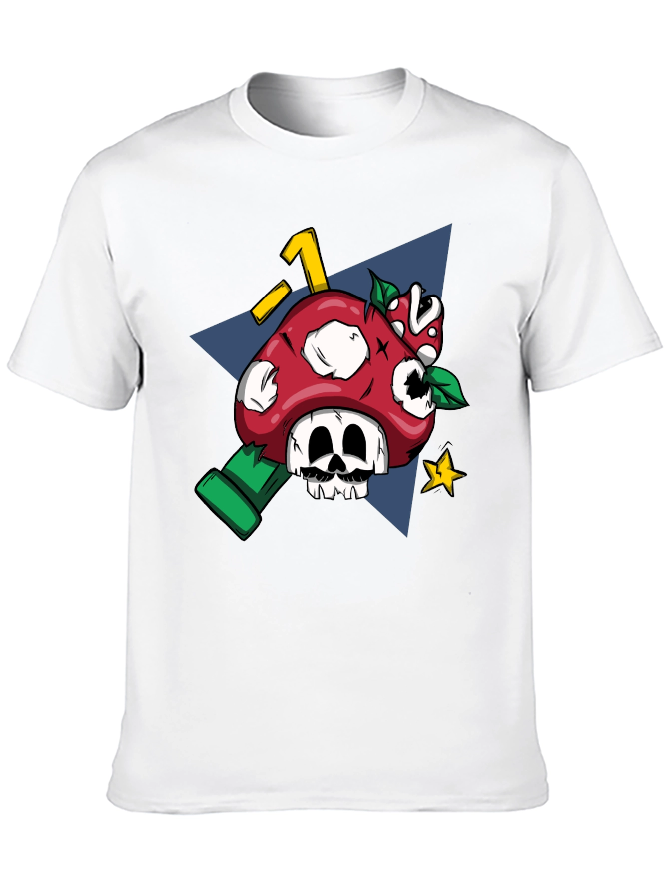 Mario Mushroom Skull Graphic Tee
