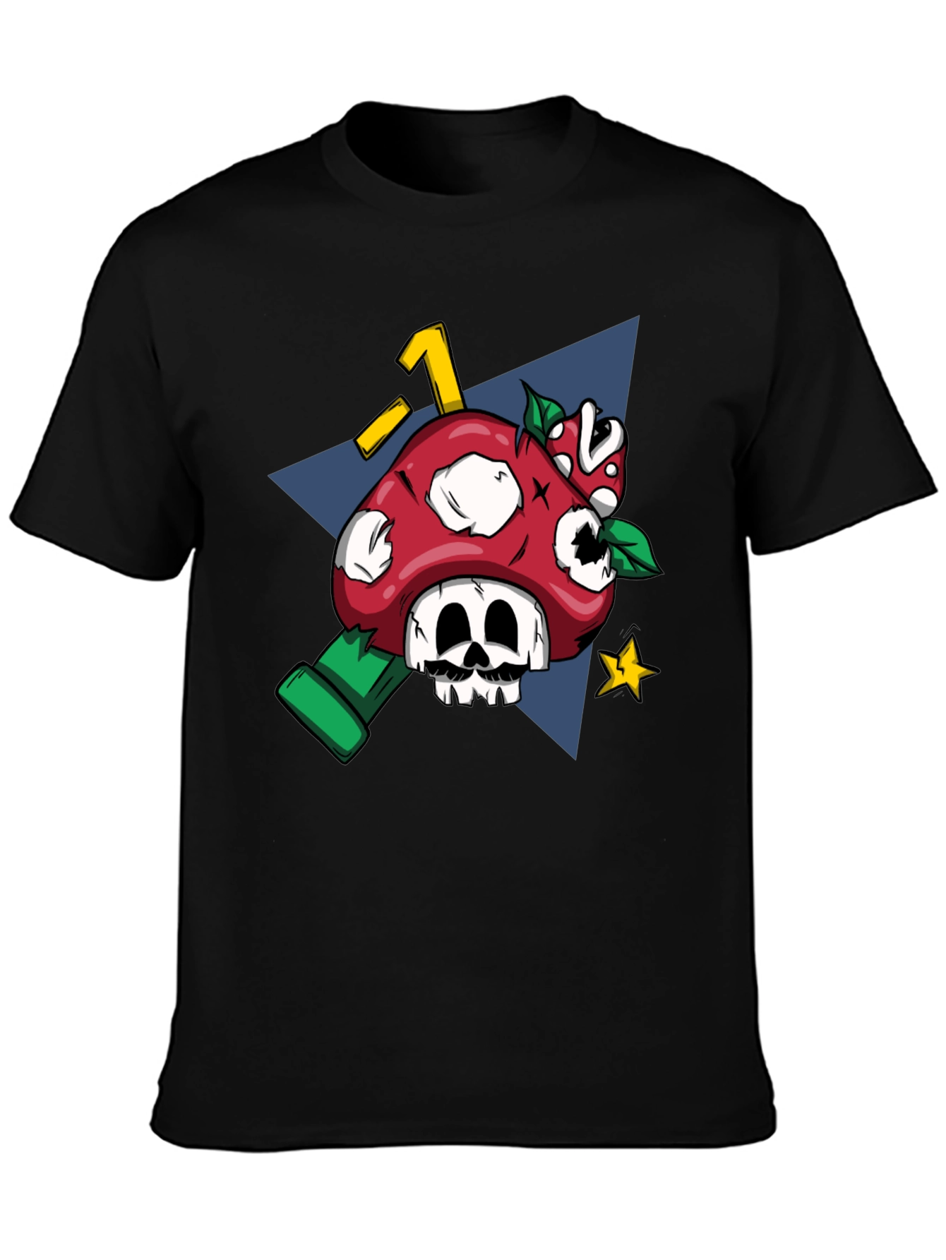 Mario Mushroom Skull Graphic Tee