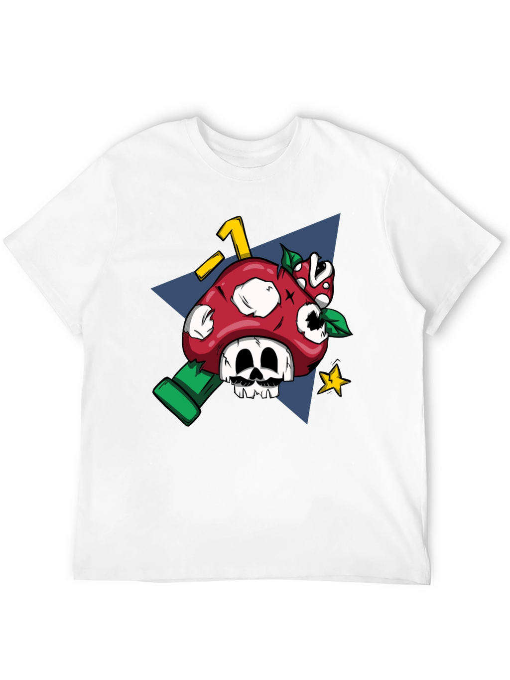Mario Mushroom Skull Graphic Tee