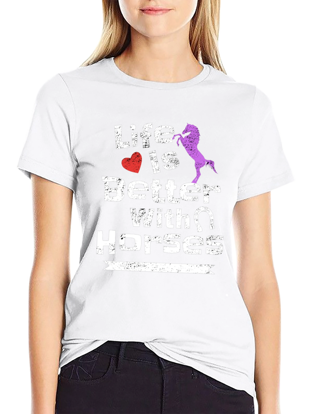 Life is Better with Horses Graphic T-Shirt