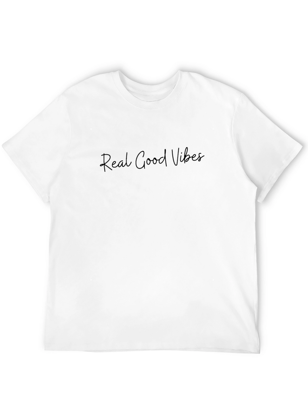 Real Good Vibes Black T-Shirt