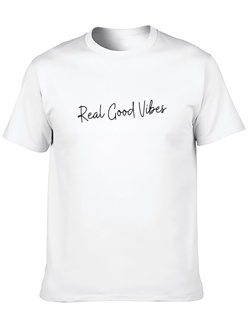 Real Good Vibes Black T-Shirt