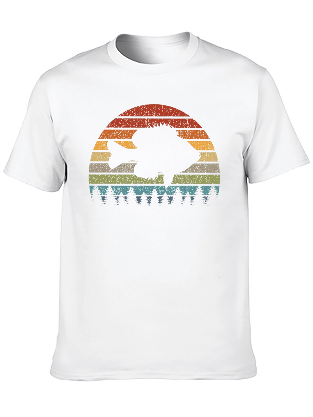 Retro Fish Sunset Graphic Tee