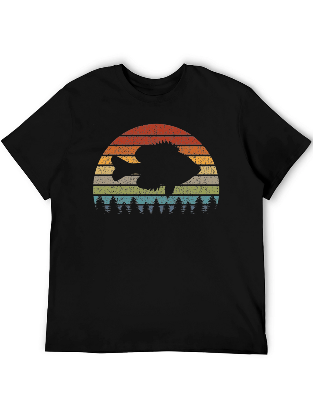 Retro Fish Sunset Graphic Tee