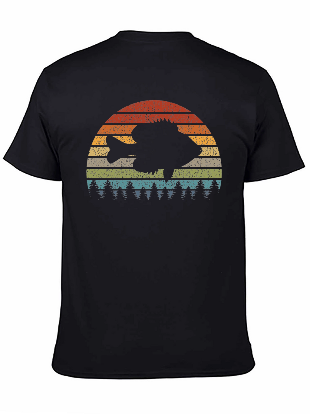 Retro Fish Sunset Graphic Tee