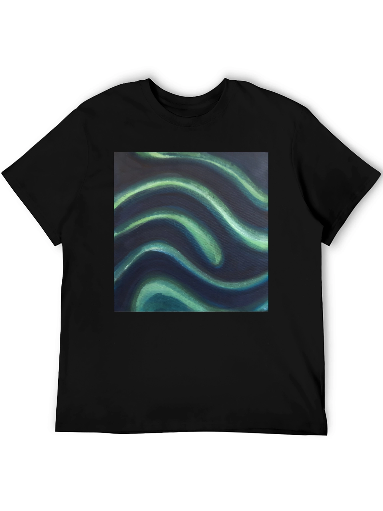 Abstract Wave Graphic Tee - Modern Art Shirt