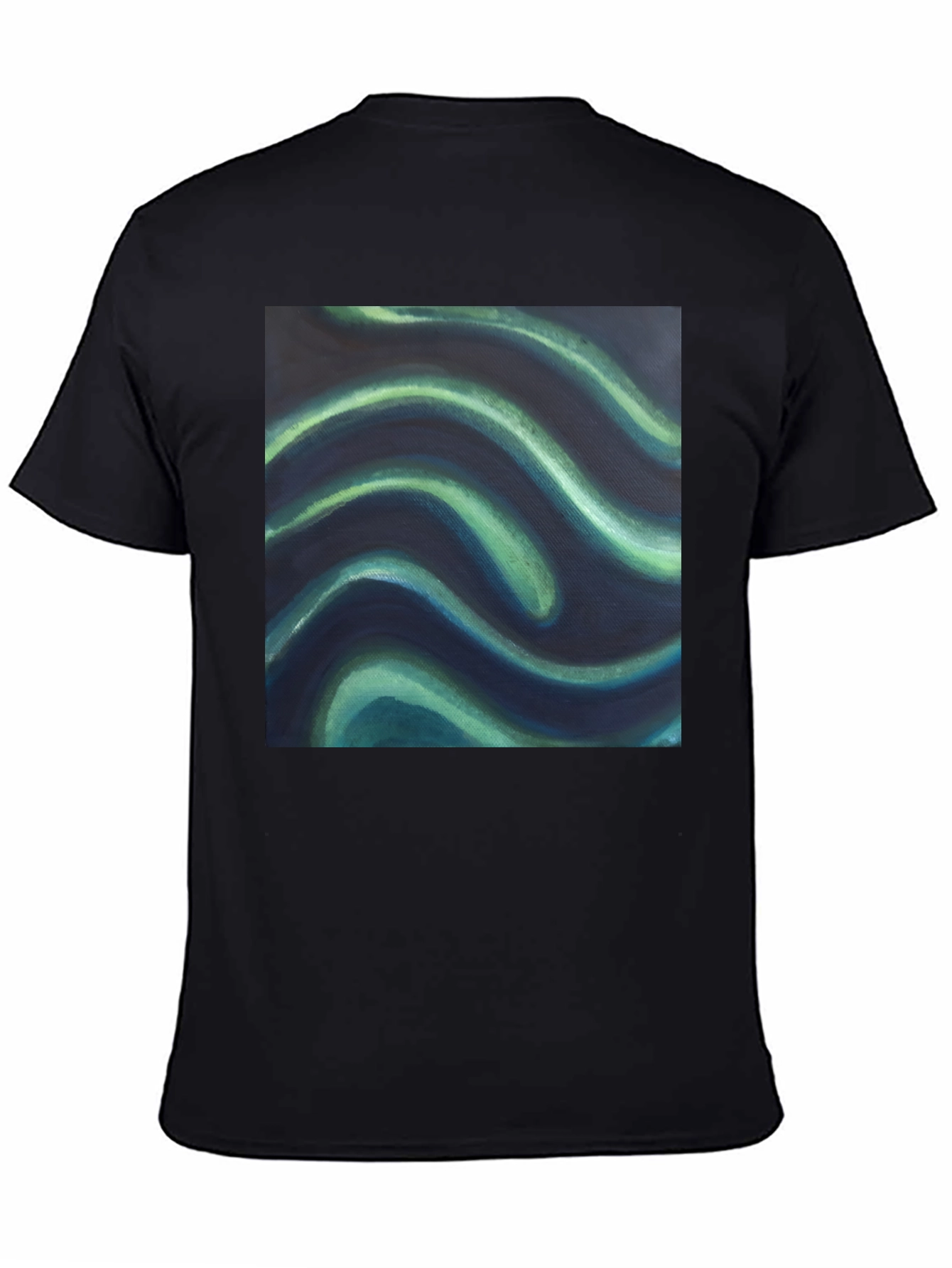 Abstract Wave Graphic Tee - Modern Art Shirt