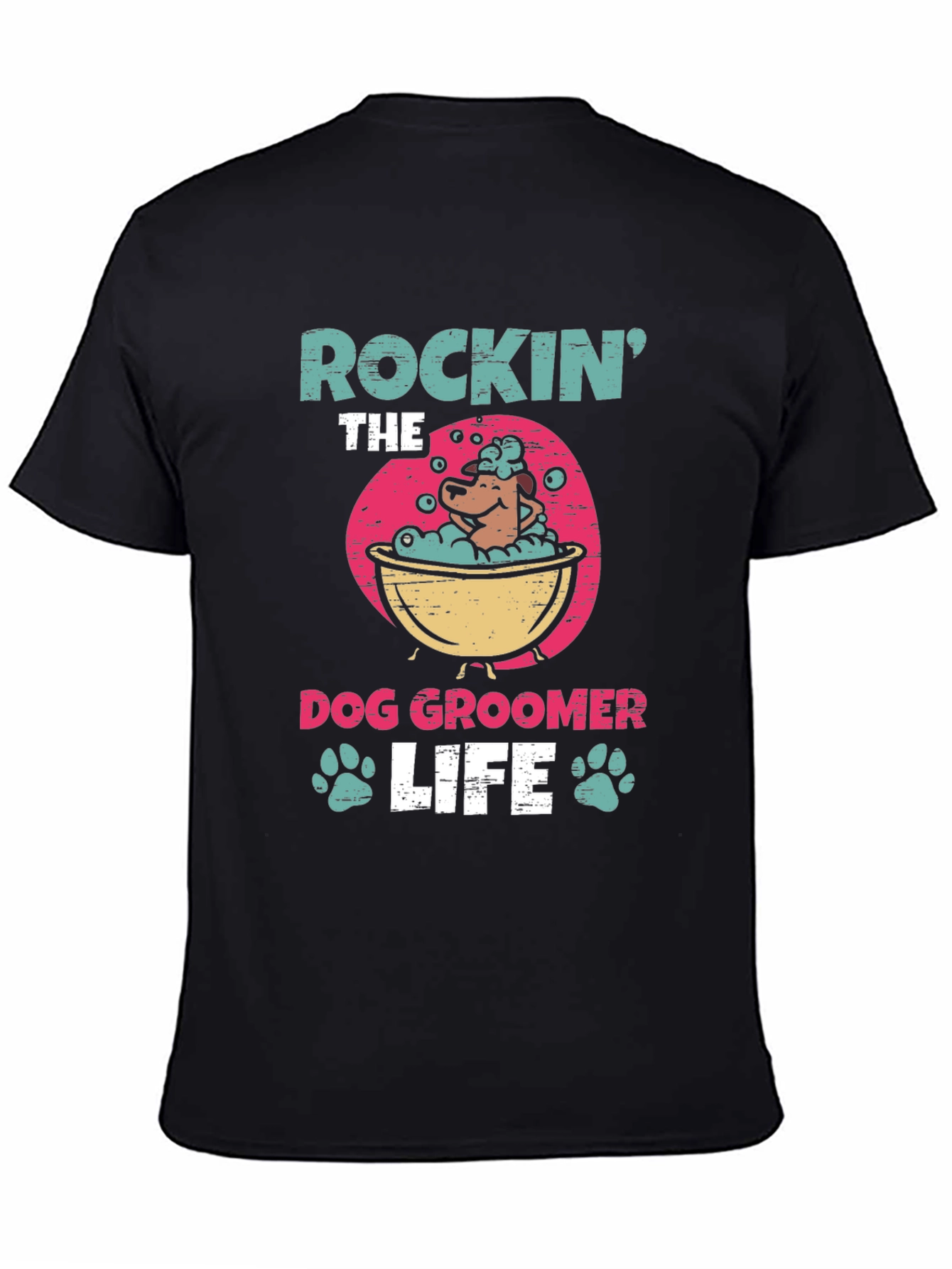 Rockin the Dog Groomer Life Graphic Tee